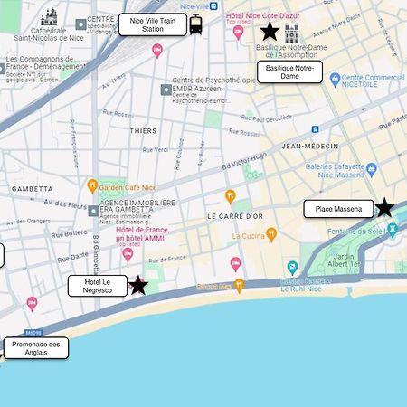 Cosy Studio 200 M From Nice Beach & Promenade Des Anglais Apartment Ngoại thất bức ảnh